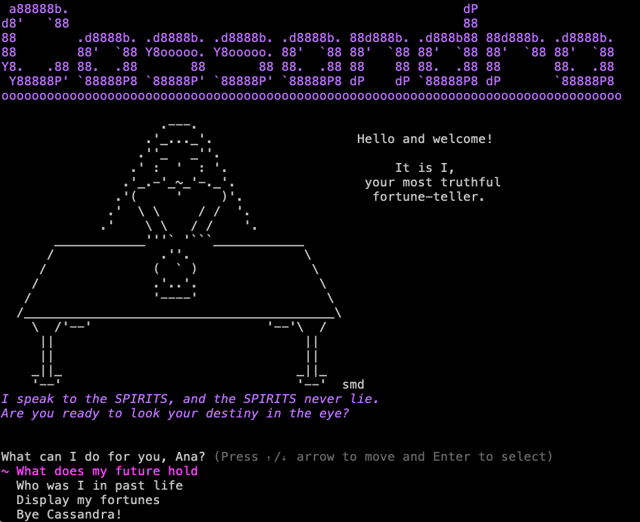 cassandra programme screenshot